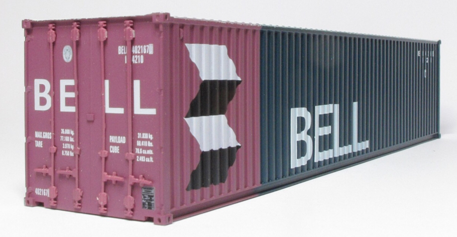 CIÉ/IR 42' Flat - Twin Pack - with 2 Bell 40’ Containers - A