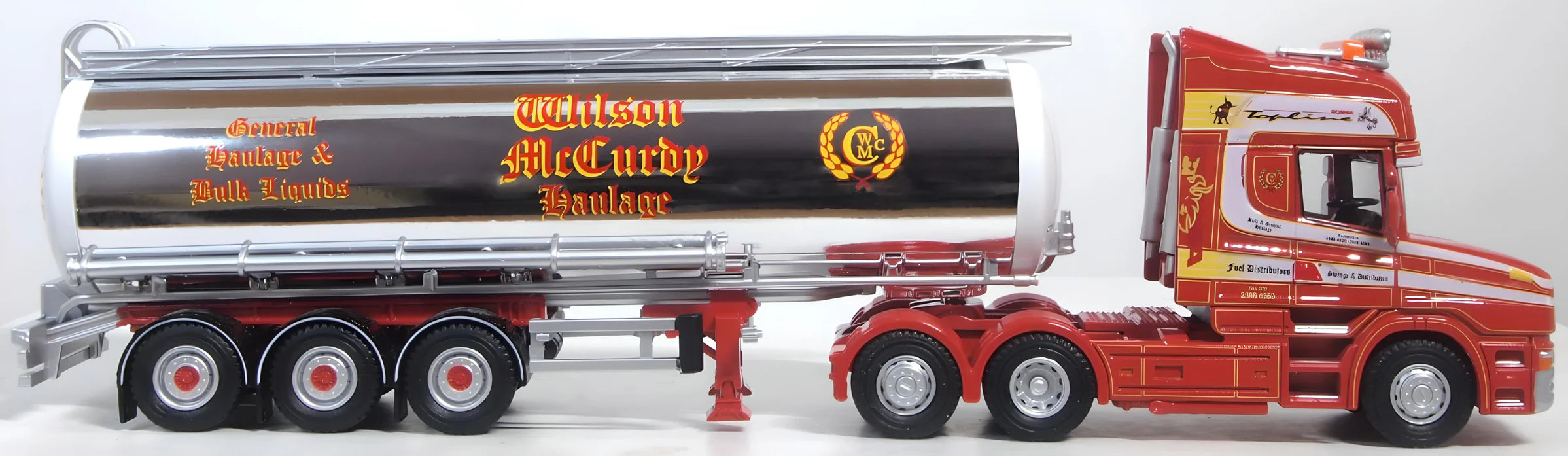 Oxford Diecast Scania T Cab Cylindrical Tanker Wilson McCurdy 1:76