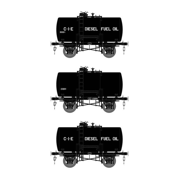 CIE Diesel Fuel Oil Tank Wagon - Black - Pack 1