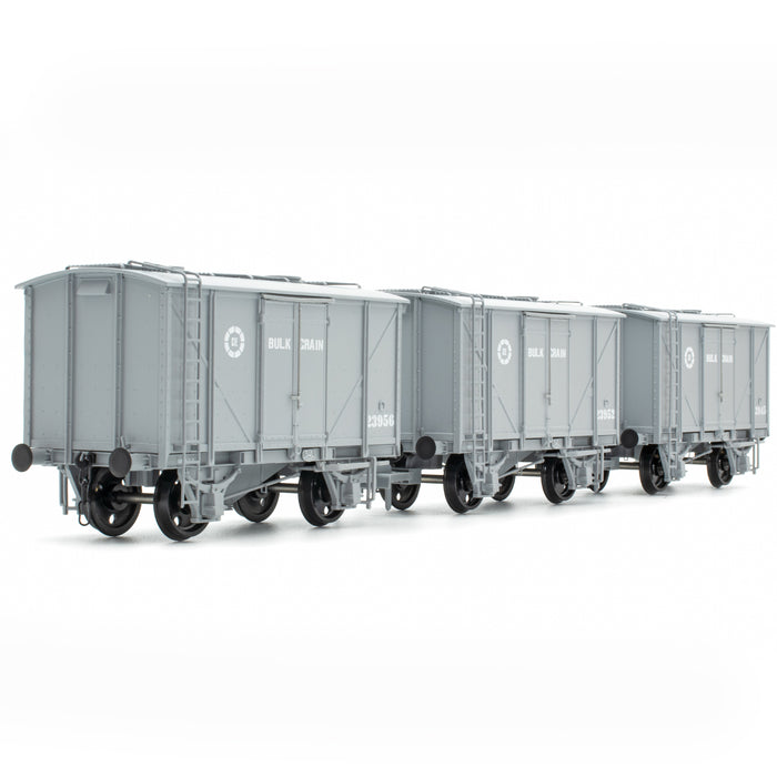 CIE Bulleid Bulk Grain Wagon - Grey (CIE Roundel era) - Pack 1