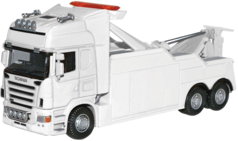 Scania Topline Recovery Truck -Plain White With light bar