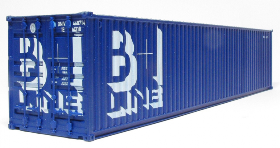 CIÉ/IR 42' Flat - Twin Pack - with 2 B&I 40’ Containers - A