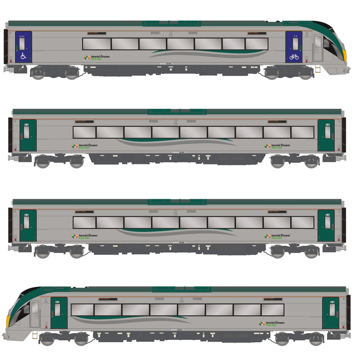 IE 22000 Class 'ICR' - 4-car in 2020 IR livery, with blue doors/cycle graphic - DCC Sound Fitted