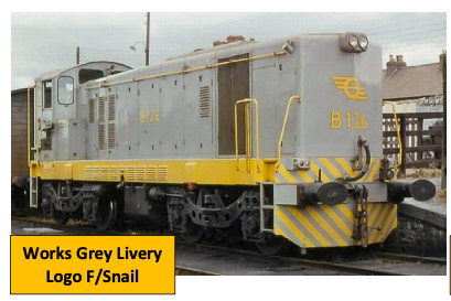 135 - Class 121 Locomotive - CIE Grey & Yellow